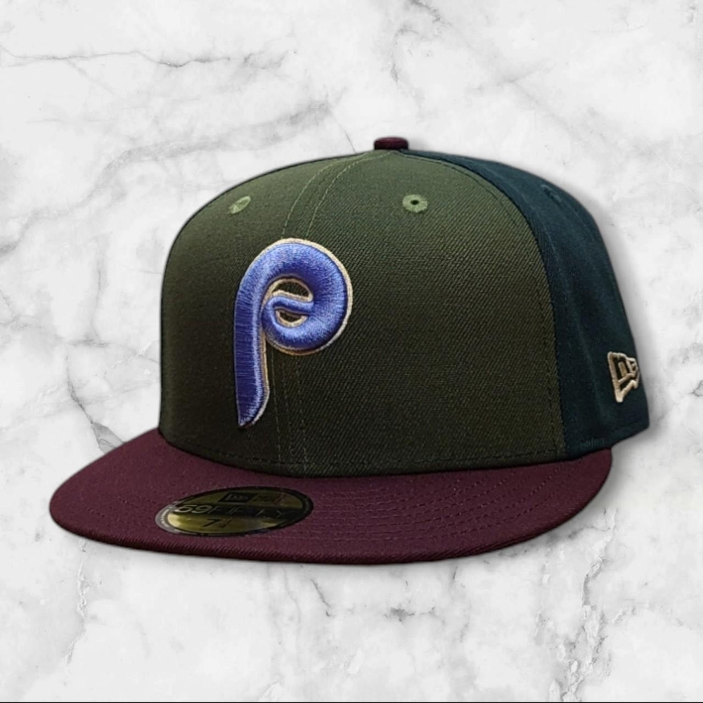 New Era Philadelphia Phillies Hat 7 1/4 Phanatic Green Powder Blue RARE 59Fifty